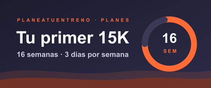 Plan de 15K para principiantes — 16 semanas entrenando 3 días a la semana
