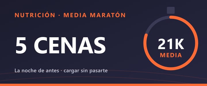 Cinco cenas para la noche antes de una media maratón