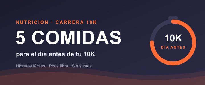 Cinco comidas para el día antes de una carrera de 10K