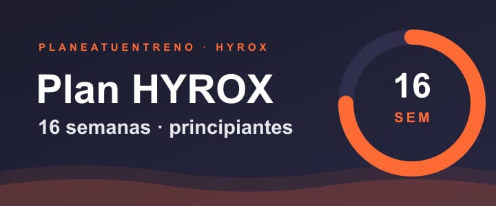 Plan de entrenamiento HYROX para principiantes — 16 semanas