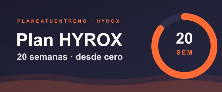 Plan de entrenamiento HYROX para principiantes — 20 semanas desde cero