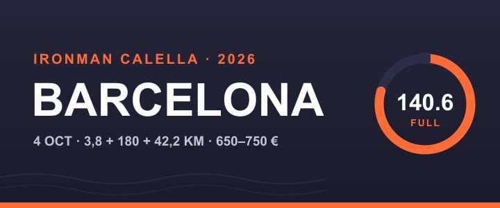 Ironman Barcelona 2026 en Calella: precio, recorrido y distancias