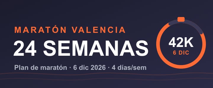 Plan de entrenamiento de 24 semanas para el Maratón de Valencia 2026